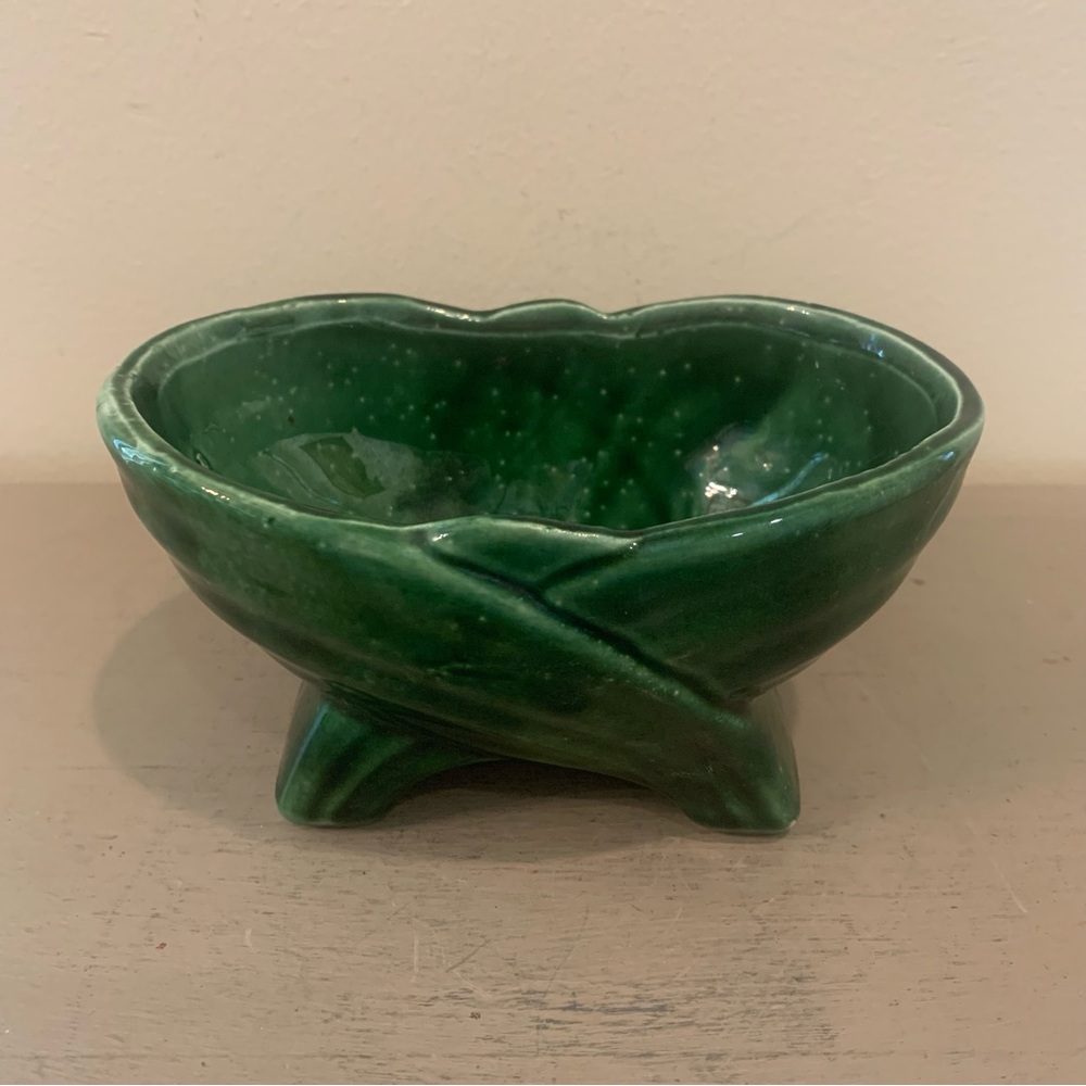 VTG McCoy Green Art Deco Planter